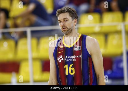 16 Pau Gasol du FC Barcelone pendant le match de 3rd la demi-finale entre le FC Barcelone et Lenovo Ténérife au Palau Blaugrana sur 11 juin 2021 à Barcelone, Espagne. (Photo par Xavier Bonilla/NurPhoto) Banque D'Images