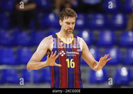 16 Pau Gasol du FC Barcelone pendant le match de 3rd la demi-finale entre le FC Barcelone et Lenovo Ténérife au Palau Blaugrana sur 11 juin 2021 à Barcelone, Espagne. (Photo par Xavier Bonilla/NurPhoto) Banque D'Images