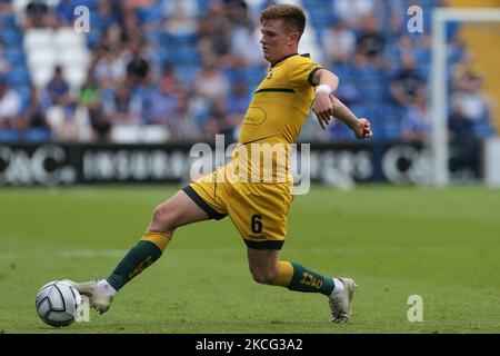 Mark Shelton de Hartlepool s'est Uni lors du match de la Vanarama National League entre Stockport County et Hartlepool s'est Uni au stade Edgeley Park, Stockport, le dimanche 13th juin 2021. (Photo de Mark Fletcher/MI News/NurPhoto) Banque D'Images