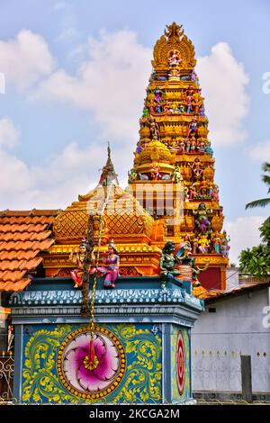 Temple Arasadi Vinayagar (Arasadi Sithi Vinayagar Kovil) à Jaffna, Sri Lanka. (Photo de Creative Touch Imaging Ltd./NurPhoto) Banque D'Images