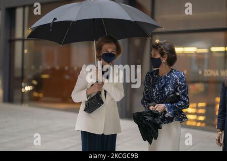 Paloma O'Shea et la reine Sofia d'espagne assistent à un aoncert au musée Reina Sofia sur 22 juin 2021 à Madrid, Espagne. (Photo par Oscar Gonzalez/NurPhoto) Banque D'Images