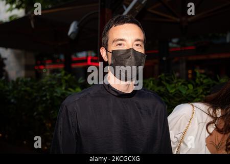 Diodato assiste au Giorgio Armani Fashion Show pendant la semaine de la mode hommes de Milan Printemps/été 2021/22 sur 21 juin 2021 à Milan, Italie. (Photo par Alessandro Bremec/NurPhoto) Banque D'Images