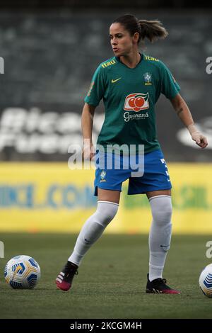 Erika Santos du Brésil pendant l'échauffement avant le match amical international des femmes entre le Brésil et le Canada à l'Estadio Cartagonova on 14 juin 2021 à Cartagena, Espagne (photo de Jose Breton/pics action/NurPhoto) Banque D'Images