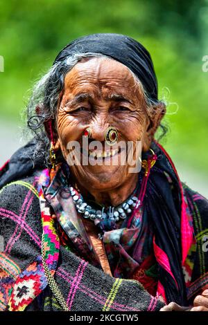 Hindouiste Thakur dans le village de Broat dans l'Himachal Pradesh, Inde. (Photo de Creative Touch Imaging Ltd./NurPhoto) Banque D'Images