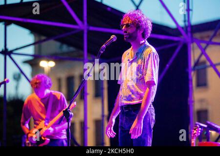 Cimini se produit en direct pour Bergamo1000 à Piazzale degli Alpini sur 10 juillet 2021 à Milan, en Italie. (Photo par Alessandro Bremec/NurPhoto) Banque D'Images