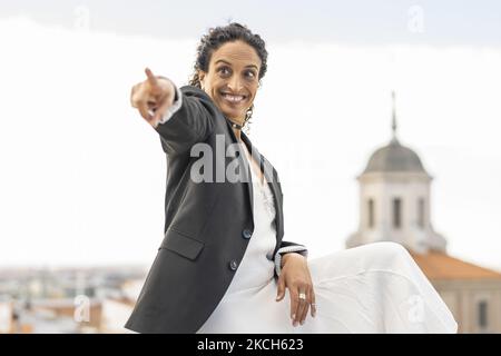 Chanteur Noa lors de la séance de portrait à Madrid, Espagne, sur 12 juillet 2021. (Photo par Oscar Gonzalez/NurPhoto) Banque D'Images