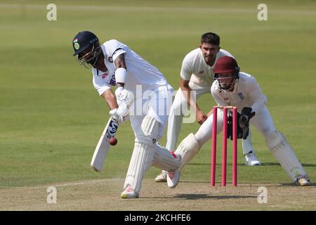 Kl Rahul of India batting pendant le match Tour Match entre County Select XI et l'Inde à Emirates Riverside, Chester le Street, le mardi 20th juillet 2021. (Photo de Mark Fletcher/MI News/NurPhoto) Banque D'Images