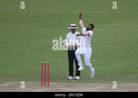 JasEsprit Bumrah of India Bowling lors du match Tour Match entre County Select XI et l'Inde à Emirates Riverside, Chester le Street, le jeudi 22nd juillet 2021. (Photo de Mark Fletcher/MI News/NurPhoto) Banque D'Images