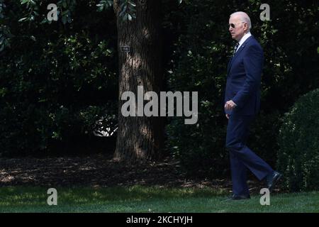 LE président AMÉRICAIN Joe Biden part pour la base conjointe Andrew en route vers Allentown-Pennsylvanie, aujourd'hui sur 28 juillet 2021 à la Maison Blanche à Washington DC, États-Unis. (Photo de Lénine Nolly/NurPhoto) Banque D'Images