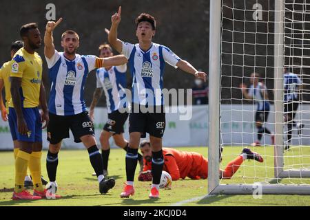 Wu Lei de RCD Espanyol lors du match amical d'avant-saison entre RCD Espanyol et Cadix CF atMarbella football Center, Espagne. (Photo par DAX Images/NurPhoto) Banque D'Images