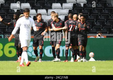 Stuart Armstrong lors du match d'avant-saison entre Swansea City et Southampton au stade Liberty de 31 juillet 2021 à Swansea, pays de Galles. (Photo par MI News/NurPhoto) Banque D'Images