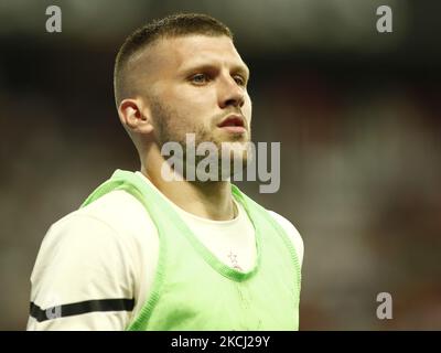 Ante Rebic lors d'un match amical entre Nice et Milan à Nice, sur 31 juillet 2021. (Photo de Loris Roselli/NurPhoto) Banque D'Images