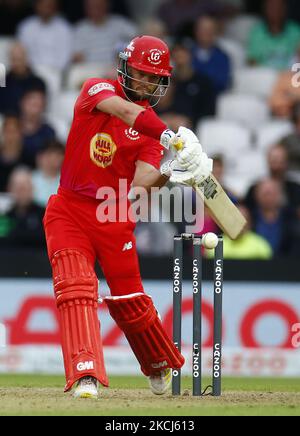 Ben Duckett de Welsh Fire Men pendant la centaine entre Oval Invincible Men et Welsh Fire Men au Kia Oval Stadium , Londres, Royaume-Uni le 02nd août 2021 (photo par action Foto Sport/NurPhoto) Banque D'Images