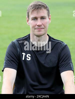 Tony Sweeney l'entraîneur adjoint de Hartlepool pendant la journée de formation et de médias de Hartlepool United à Victoria Park, Hartlepool, le jeudi 5th août 2021. (Photo de Mark Fletcher/MI News/NurPhoto) Banque D'Images