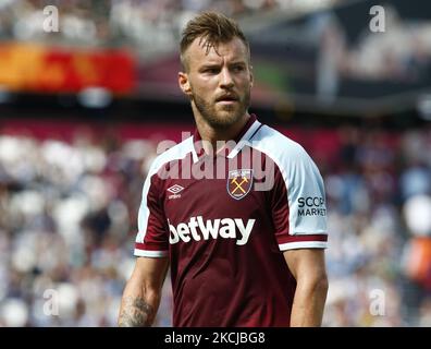 Andriy Yarmolenko de West Ham United lors de la coupe Betway entre West Ham United et Atalanta au stade de Londres, Londres, Angleterre, le 07th août 2021 (photo par action Foto Sport/NurPhoto) Banque D'Images