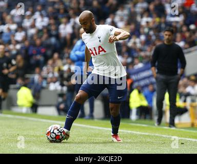 Lucas Moura de Tottenham Hotspur pendant la série Mind entre Tottenham Hotspur et Arsenal au stade Tottenham Hotspur, Londres, Angleterre, le 08th août 2021. (Photo par action Foto Sport/NurPhoto) Banque D'Images