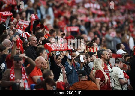 Supporters de Liverpool lors du match d'avant-saison entre le FC Liverpool et CA Osasuna à Anfield sur 9 août 2021 à Liverpool, en Angleterre. (Photo de Jose Breton/Pics action/NurPhoto) Banque D'Images