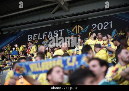 Lors du match de finale de la Super Cup de l'UEFA entre Chelsea CF et Villarreal CF au parc Windsor sur 11 août 2021 à Belfast, en Irlande du Nord. (Photo de Jose Breton/Pics action/NurPhoto) Banque D'Images