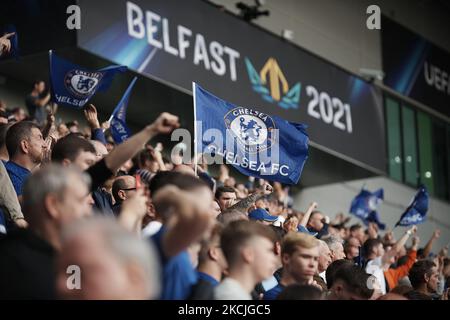 Lors du match de finale de la Super Cup de l'UEFA entre Chelsea CF et Villarreal CF au parc Windsor sur 11 août 2021 à Belfast, en Irlande du Nord. (Photo de Jose Breton/Pics action/NurPhoto) Banque D'Images