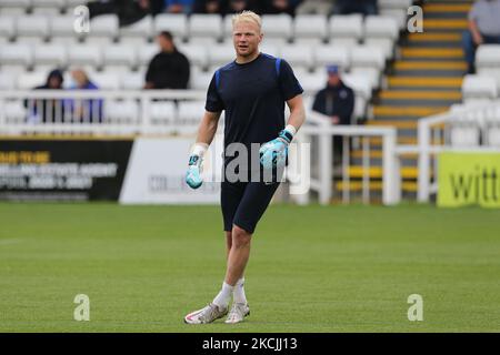 Jonathan Mitchell de Hartlepool United lors du match Sky Bet League 2 entre Hartlepool United et Crawley Town à Victoria Park, Hartlepool, le samedi 7th août 2021. (Photo de Mark Fletcher/MI News/NurPhoto) Banque D'Images