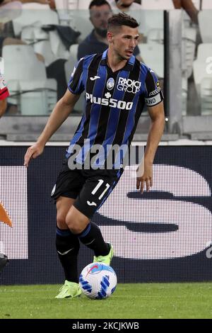 Remo Freuler d'Atalanta BC en action pendant le match amical d'avant-saison entre Juventus et Atalanta BC au stade Allianz sur 14 août 2021 à Turin, Italie. (Photo de Giuseppe Cottini/NurPhoto) Banque D'Images