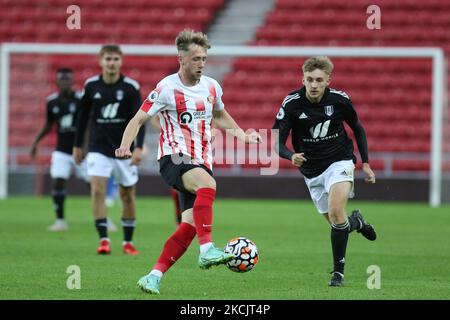 Stephen Wearne de Sunderland en action lors du match PL 2 Division 2 entre Sunderland et Fulham au Stade de Light, Sunderland, le lundi 16th août 2021. (Photo de will Matthews/MI News/NurPhoto) Banque D'Images