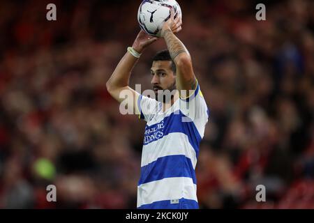 Yoann Barbet des Queens Park Rangers lors du match de championnat Sky Bet entre Middlesbrough et Queens Park Rangers au stade Riverside, à Middlesbrough, le mercredi 18th août 2021. (Photo de Mark Fletcher/MI News/NurPhoto) Banque D'Images