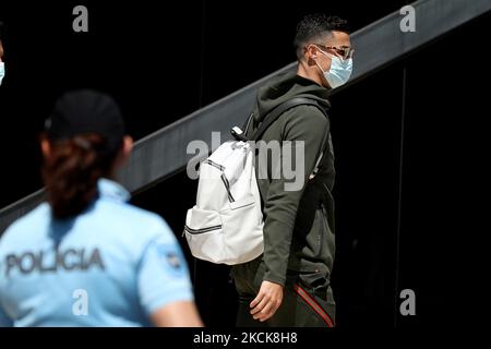 (Image du fichier) Manchester United ont confirmé avoir conclu un accord pour re-signer l'avant du Portugal Cristiano Ronaldo de Juventus, à Manchester, en Angleterre, sur 27 août 2021. (Photo par Pedro Fiúza/NurPhoto) Banque D'Images