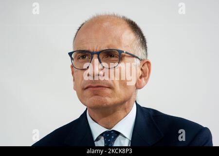 L'ancien Premier ministre italien Enrico Letta participe à la rencontre annuelle d'été du Medef « la Ref 2021 » sur le circuit de Longchamp à Paris – 26 août 2021, Paris (photo de Daniel Pier/NurPhoto) Banque D'Images