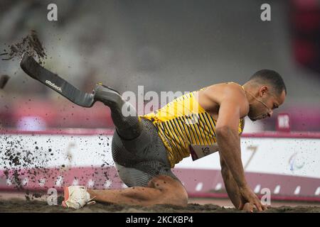 De l'athlétisme aux Jeux paralympiques de Tokyo, au stade olympique de Tokyo, à Tokyo, au Japon, sur 28 août 2021. (Photo par Ulrik Pedersen/NurPhoto) Banque D'Images