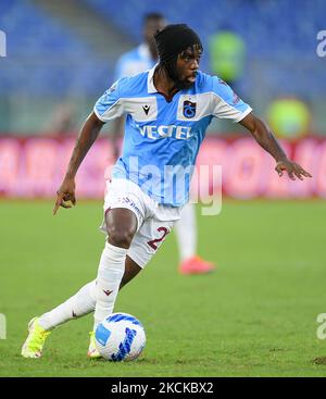 Gervinho de Trabzonspir lors de la Ligue des conférences de l'UEFA matchs de deuxième jambe entre Trabzonspir et AS Roma au Stadio Olimpico, Rome, Italie, le 26 août 2021. (Photo de Giuseppe Maffia/NurPhoto) Banque D'Images