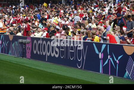 Fans d'Arsenal lors de la Super League Barclays FA pour femmes entre Arsenal Women et Chelsea Women au stade Emirates , Londres, Royaume-Uni, le 05th septembre 2021 (photo par action Foto Sport/NurPhoto) Banque D'Images