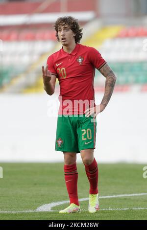 Fábio Silva du Portugal U21 lors du match de qualification Euro 2023 de U21 entre le Portugal U21 et le Belarus U21 à l'Estadio José Gomes sur 6 septembre 2021 à Amadora, Portugal. (Photo de Valter Gouveia/NurPhoto) Banque D'Images
