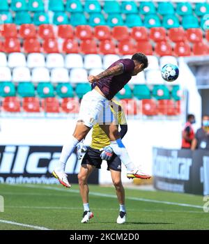 Fabricio Simões de Estrela Amadora SAD pendant le match de 2 entre Estrela Amadora SAD et CD Mafra à Estadio José Gomes sur 8 août 2021 à Reboleira, Portugal. (Photo de Paulo Nascimento/NurPhoto) Banque D'Images