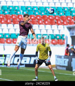 Fabricio Simões de Estrela Amadora SAD pendant le match de 2 entre Estrela Amadora SAD et CD Mafra à Estadio José Gomes sur 8 août 2021 à Reboleira, Portugal. (Photo de Paulo Nascimento/NurPhoto) Banque D'Images