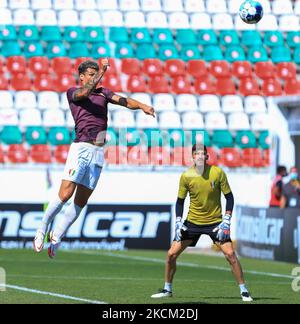 Fabricio Simões de Estrela Amadora SAD pendant le match de 2 entre Estrela Amadora SAD et CD Mafra à Estadio José Gomes sur 8 août 2021 à Reboleira, Portugal. (Photo de Paulo Nascimento/NurPhoto) Banque D'Images