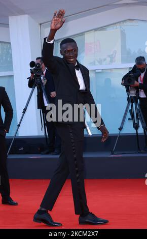 Khaby lame assiste au tapis rouge du film "illusions Perdues" lors du Festival International du film de Venise 78th sur 06 septembre 2021 à Venise, Italie. (Photo de Matteo Chinellato/NurPhoto) Banque D'Images