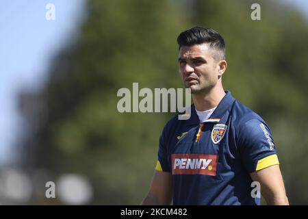 Florin Bratu, entraîneur-chef, pendant le match d'essai entre la Roumanie U21 contre le FC Buzau, joué à Bucarest, Roumanie, samedi 04 septembre 2021. (Photo par Alex Nicodim/NurPhoto) Banque D'Images