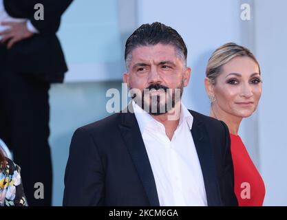 Gennaro Gattuso assiste au tapis rouge du film « Freaks Out » lors du Festival international du film de Venise de 78th sur 08 septembre 2021 à Venise, en Italie. (Photo de Matteo Chinellato/NurPhoto) Banque D'Images