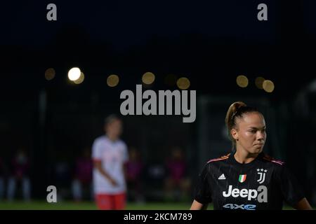 Andrea Staskova de Juventus lors du match de la Ligue des champions de l'UEFA entre Juventus Women et Vllaznia au Centre Juventus de Vinovo, le 9 septembre 2021 sur l'Italie (photo d'Alberto Gandolfo/NurPhoto) Banque D'Images