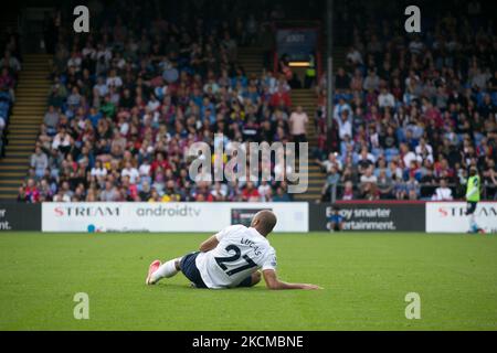 Lucas Moura de Tottenham gestes lors du match de la Premier League entre Crystal Palace et Tottenham Hotspur à Selhurst Park, Londres, le samedi 11th septembre 2021. (Photo de Federico Maranesi/MI News/NurPhoto) Banque D'Images