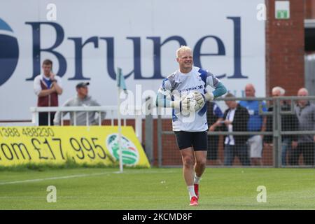 Jonathan Mitchell de Hartlepool s'est Uni lors du match de la Sky Bet League 2 entre Hartlepool United et Bristol Rovers à Victoria Park, Hartlepool, Royaume-Uni, le 11th septembre 2021. (Photo de Mark Fletcher/MI News/NurPhoto) Banque D'Images