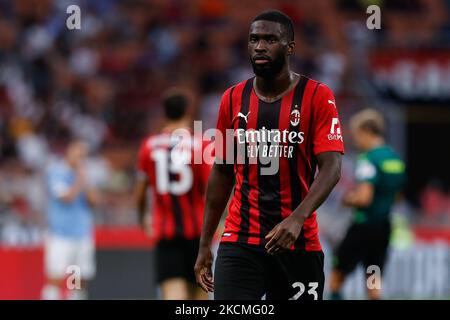 Fikayo Tomori (AC Milan) pendant le football italien série A match AC Milan vs SS Lazio sur 12 septembre 2021 au stade San Siro à Milan, Italie (photo de Francesco Scaccianoce/LiveMedia/NurPhoto) Banque D'Images