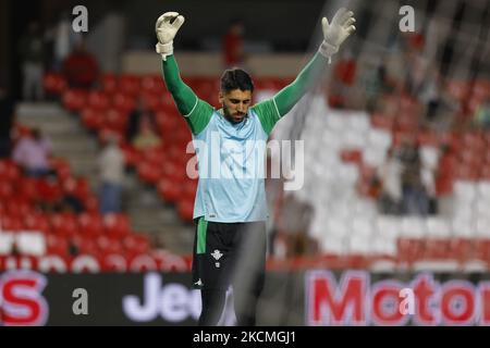 Rui Silva, de Real Betis pendant le match de la Liga entre Grenade CF et Real Betis au stade Nuevo Los Carmenes sur 13 septembre 2021 à Grenade, Espagne. (Photo par Ãlex Cámara/NurPhoto) Banque D'Images