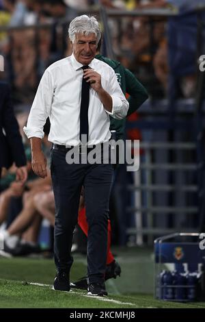 GIAN Piero Gasperini entraîneur-chef d'Atalanta pendant le match F de la Ligue des champions de l'UEFA entre Villarreal CF et Atalanta à l'Estadio de la Ceramica sur 14 septembre 2021 à Villarreal, Espagne. (Photo de Jose Breton/Pics action/NurPhoto) Banque D'Images