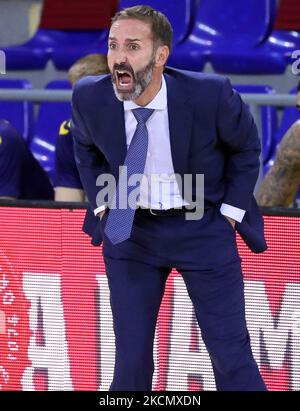 Sito Alonso pendant le match entre le FC Barcelone et UCAM Murcia CB, correspondant à la semaine 1 de la Liga Endesa, joué au Palau Blaugrana, le 19th septembre 2021, à Barcelone, Espagne. -- (photo par Urbanandsport/NurPhoto) Banque D'Images