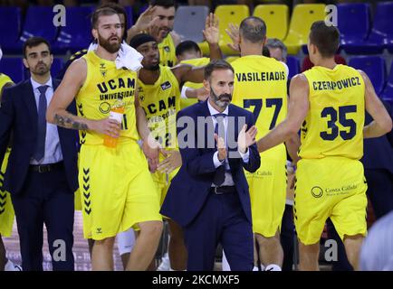 Sito Alonso pendant le match entre le FC Barcelone et UCAM Murcia CB, correspondant à la semaine 1 de la Liga Endesa, joué au Palau Blaugrana, le 19th septembre 2021, à Barcelone, Espagne. -- (photo par Urbanandsport/NurPhoto) Banque D'Images