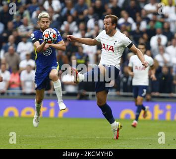 Tottenham Hotspur Harry Kane lors de la première ligue entre Tottenham Hotspur et Chelsea au stade Tottenham Hotspur , Londres, Angleterre, le 19h août 2021 (photo par action Foto Sport/NurPhoto) Banque D'Images