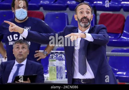 Sito Alonso pendant le match entre le FC Barcelone et UCAM Murcia CB, correspondant à la semaine 1 de la Liga Endesa, joué au Palau Blaugrana, le 19th septembre 2021, à Barcelone, Espagne. -- (photo par Urbanandsport/NurPhoto) Banque D'Images