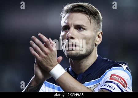 Lazio avant Ciro immobile (17) pendant la série Un match de football n.5 TURIN - LAZIO sur 23 septembre 2021 au Stadio Olimpico Grande Turin à Turin, Piémont, Italie. Résultat final: Torino-Lazio 1-1. (Photo de Matteo Bottanelli/NurPhoto) Banque D'Images